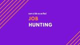 Webinar Job Hunting